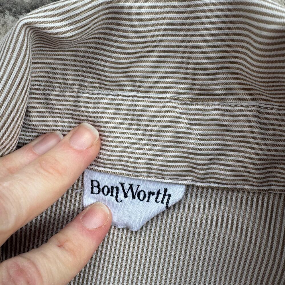 Vtg 1990s Bonsworth Button Down Shirt Women's Petite Playful Kittens Embroidered - Picture 3 of 5